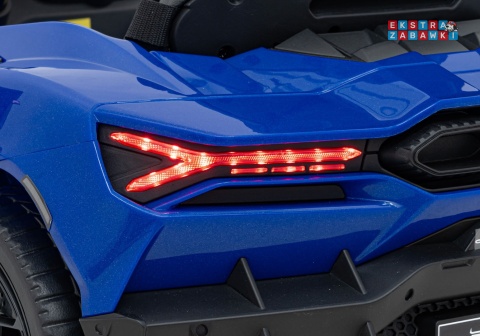 Lamborghini Revuelto na akumulator - niebieski, 4x4, 2x45W i 2x35W, 12V/9Ah, pilot, ekoskóra, EVA [QLS-8603]