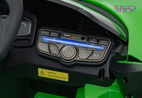 Lamborghini Revuelto na akumulator - zielony, 4x4, 2x45W i 2x35W, 12V/9Ah, pilot, ekoskóra, EVA [QLS-8603]