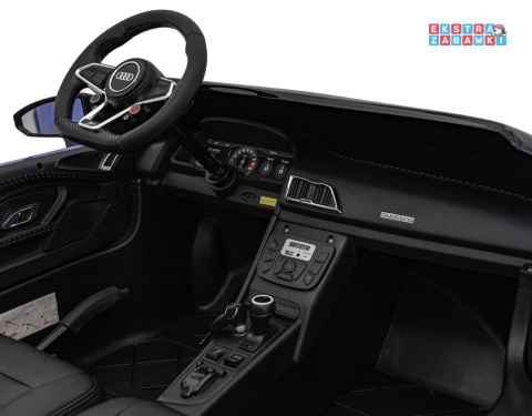 Niebieskie Audi Spyder R8 Lift na akumulator - 2x200W, 24V/14Ah, ekoskóra - [A3000]