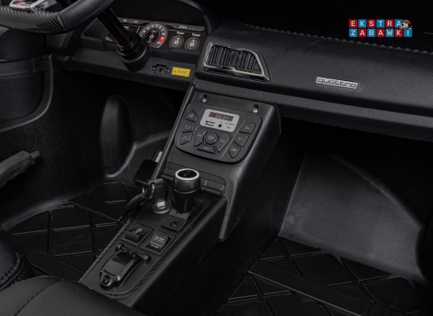 Niebieskie Audi Spyder R8 Lift na akumulator - 2x200W, 24V/14Ah, ekoskóra - [A3000]