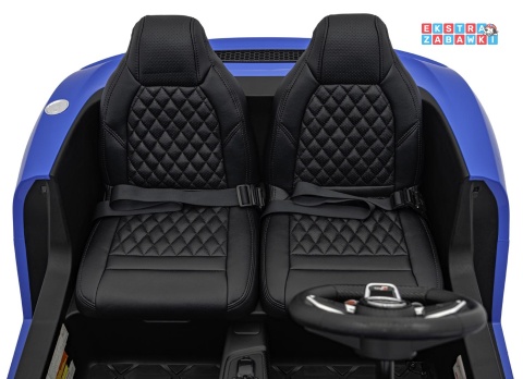 Niebieskie Audi Spyder R8 Lift na akumulator - 2x200W, 24V/14Ah, ekoskóra - [A3000]