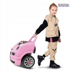 Warsztat mechanika samochód sportowy silnik auto do rozkręcania z pilotem - różowy [008-977]