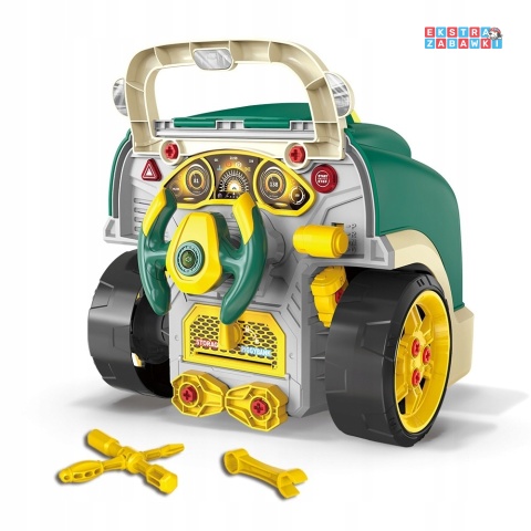 Warsztat mechanika autobus silnik auto do rozkręcania - zielony [D001-3]