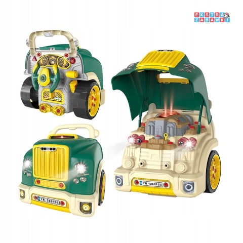 Warsztat mechanika autobus silnik auto do rozkręcania - zielony [D001-3]