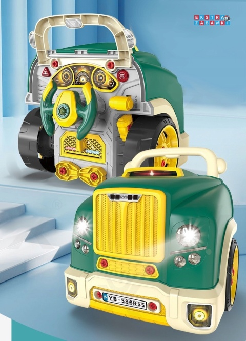 Warsztat mechanika autobus silnik auto do rozkręcania - zielony [D001-3]