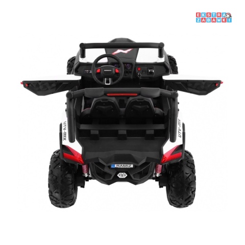 [outlet] Superstar UTV-MX dwuosobowy buggy na akumulator - biały, 4x45W, 12V/18Ah, pilot, pokrowiec, LED, BT [XMX-603]