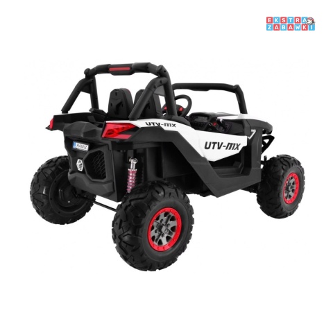 [outlet] Superstar UTV-MX dwuosobowy buggy na akumulator - biały, 4x45W, 12V/18Ah, pilot, pokrowiec, LED, BT [XMX-603]