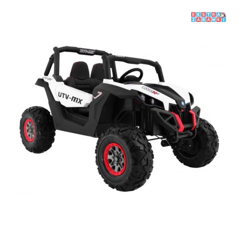 [outlet] Superstar UTV-MX dwuosobowy buggy na akumulator - biały, 4x45W, 12V/18Ah, pilot, pokrowiec, LED, BT [XMX-603]