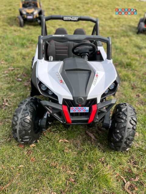 [outlet] Superstar UTV-MX dwuosobowy buggy na akumulator - biały, 4x45W, 12V/18Ah, pilot, pokrowiec, LED, BT [XMX-603]