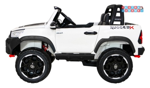 [outlet] Toyota Hilux na akumulator - biały, 4x200W 24V/20Ah, ekoskóra, LED, EVA, pilot [HL850]