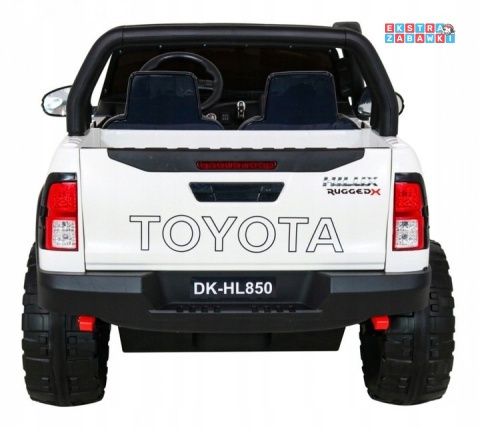 [outlet] Toyota Hilux na akumulator - biały, 4x200W 24V/20Ah, ekoskóra, LED, EVA, pilot [HL850]