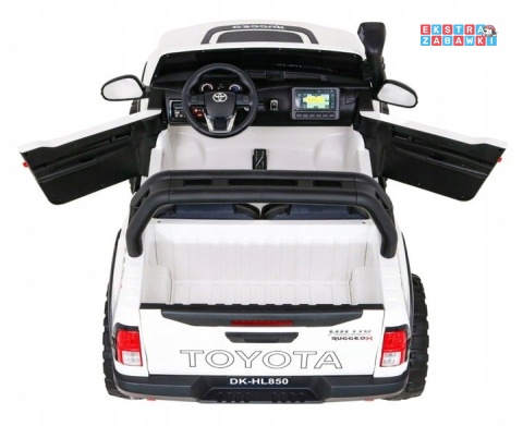 [outlet] Toyota Hilux na akumulator - biały, 4x200W 24V/20Ah, ekoskóra, LED, EVA, pilot [HL850]