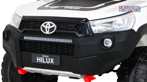 [outlet] Toyota Hilux na akumulator - biały, 4x200W 24V/20Ah, ekoskóra, LED, EVA, pilot [HL850]
