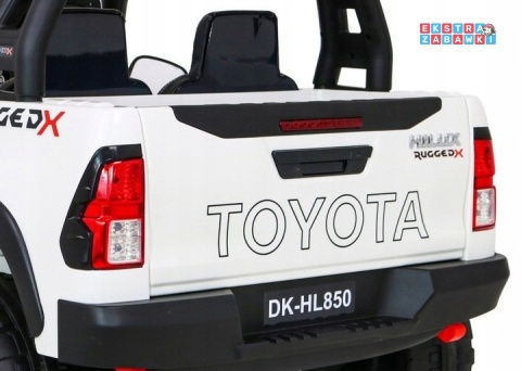 [outlet] Toyota Hilux na akumulator - biały, 4x200W 24V/20Ah, ekoskóra, LED, EVA, pilot [HL850]