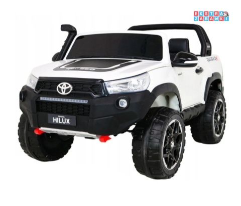 [outlet] Toyota Hilux na akumulator - biały, 4x200W 24V/20Ah, ekoskóra, LED, EVA, pilot [HL850]