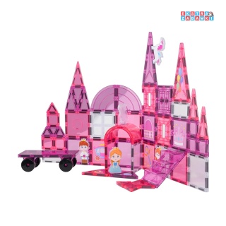 [X6031] Edukacyjne klocki magnetyczne 3D - zestaw 58 elementów