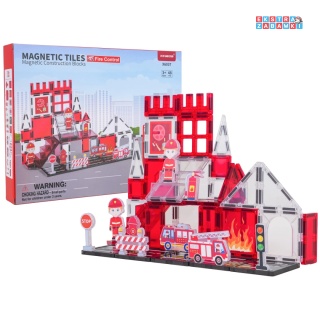 [X6031] Edukacyjne klocki magnetyczne 3D - zestaw 46 elementów