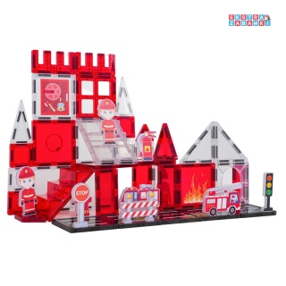 [X6031] Edukacyjne klocki magnetyczne 3D - zestaw 46 elementów