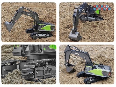 [1593] HUINA Koparka 1:14 zdalnie sterowana RC pilot ruchome ramie platforma 360'