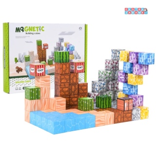 [CH1318] Edukacyjne klocki magnetyczne 3D - zestaw bloków przestrzennych 88 elementów