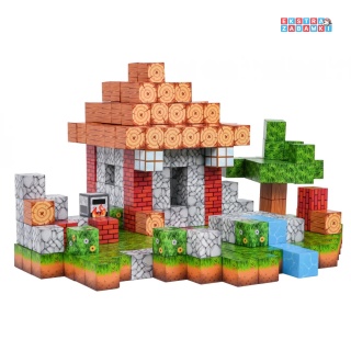 [CH1320] Edukacyjne klocki magnetyczne 3D - zestaw bloków przestrzennych 112 elementów