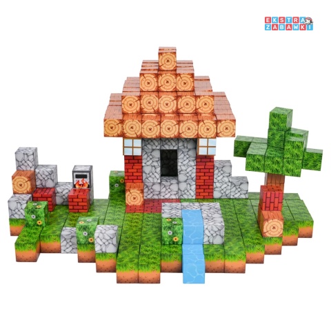 Edukacyjne klocki magnetyczne 3D - zestaw bloków przestrzennych 112 elementów [CH1320]