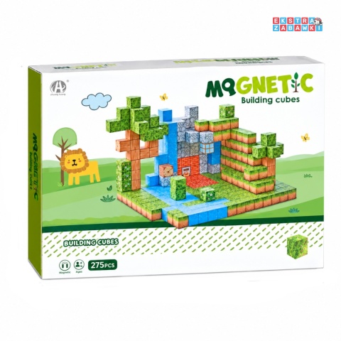 Edukacyjne klocki magnetyczne 3D - zestaw bloków przestrzennych 275 elementów [CH1321]