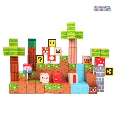 Edukacyjne klocki magnetyczne 3D - zestaw bloków przestrzennych 84 elementy [CH1376]