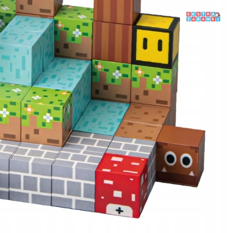 Edukacyjne klocki magnetyczne 3D - zestaw bloków przestrzennych 117 elementów [CH1379]