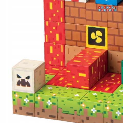 Edukacyjne klocki magnetyczne 3D - zestaw bloków przestrzennych 117 elementów [CH1379]