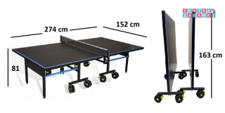 Duży składany stół do gry wewnętrzny zewnętrzny - Ping pong, tenis stołowy [P207]