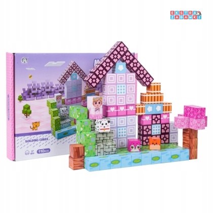 Edukacyjne klocki magnetyczne 3D - zestaw bloków przestrzennych 110 elementów [CH1331]