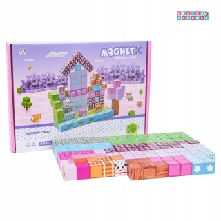 Edukacyjne klocki magnetyczne 3D - zestaw bloków przestrzennych 110 elementów [CH1331]