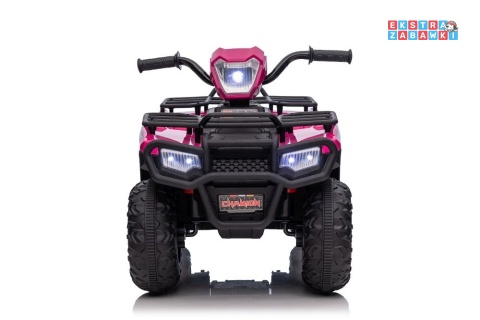Quad JC915 na akumulator - różowy, 2x45W 12V/4,5Ah, MP3, LED, automatyczny hamulec [13550]