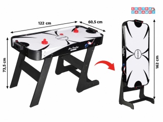 Składany stół do gry cymbergaj air hockey 122 x 60.5 x 73.5 cm [H48170]