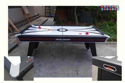 Składany stół do gry z dmuchawą i licznikiem elektronicznym - cymbergaj, air hockey [H1512]