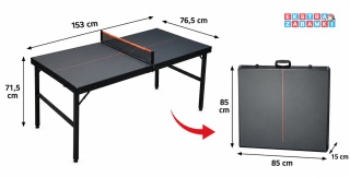 Składany stół walizka do gry - Ping pong, tenis stołowy [P108]