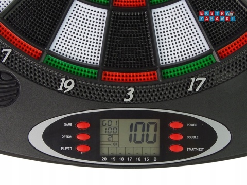 [WJ100] Elektroniczna tarcza do gry w rzutki Dart 43x38 cm + 6 rzutek