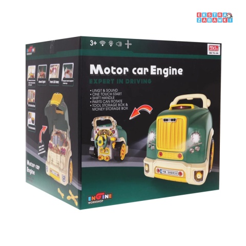 Warsztat mechanika autobus silnik auto do rozkręcania - zielony [D001-3]