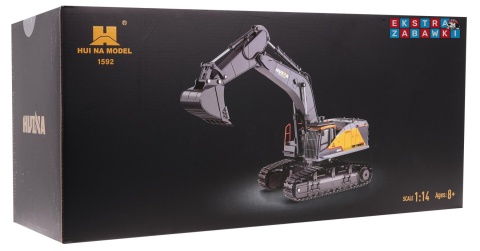 [1592] HUINA Koparka 1:14 zdalnie sterowana RC pilot ruchome ramie obracana platforma