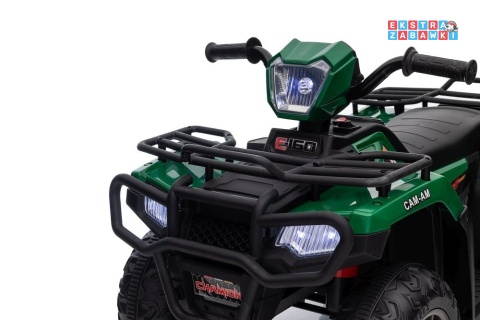 Quad JC915 na akumulator - zielony, 2x45W 12V/4,5Ah, MP3, LED, automatyczny hamulec [13552]