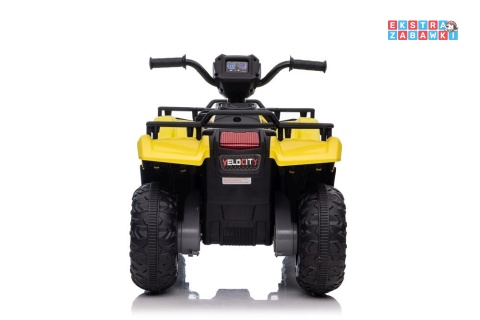 Quad JC915 na akumulator - żółty, 2x45W 12V/4,5Ah, MP3, LED, automatyczny hamulec [13553]