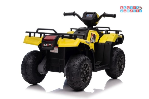 Quad JC915 na akumulator - żółty, 2x45W 12V/4,5Ah, MP3, LED, automatyczny hamulec [13553]