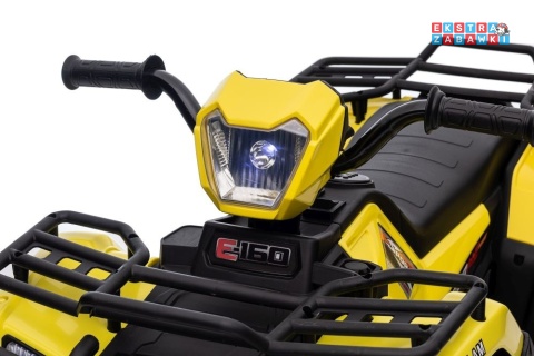 Quad JC915 na akumulator - żółty, 2x45W 12V/4,5Ah, MP3, LED, automatyczny hamulec [13553]