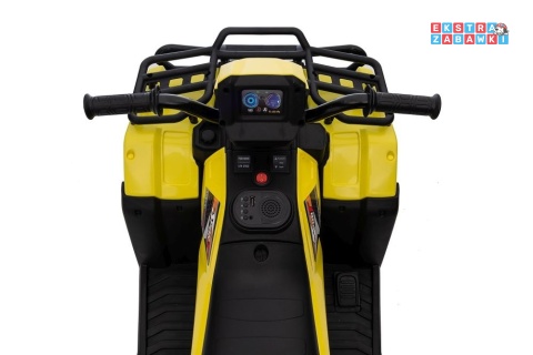 Quad JC915 na akumulator - żółty, 2x45W 12V/4,5Ah, MP3, LED, automatyczny hamulec [13553]