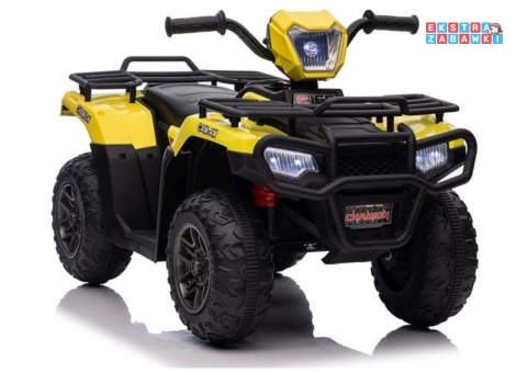 Quad JC915 na akumulator - żółty, 2x45W 12V/4,5Ah, MP3, LED, automatyczny hamulec [13553]