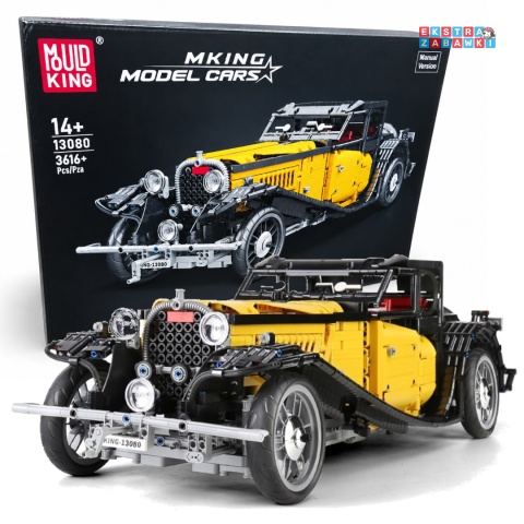 [13080S] Klocki 3616 el. Auto Technic retro pojazd vintage T50 Mould King