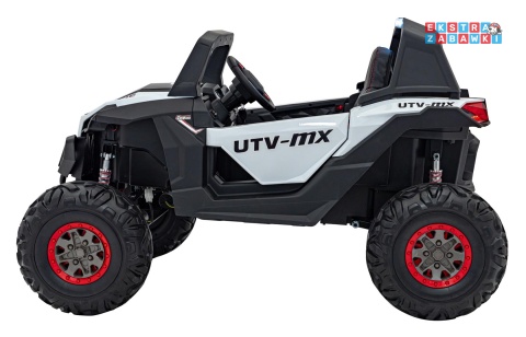UTV-MX 2000n buggy na akumulator - biały, 4x75W 24V/7Ah, EVA, LED, ekoskóra, USB, MP3 [XMX-603B]