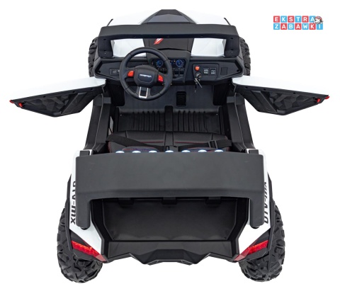 UTV-MX 2000n buggy na akumulator - biały, 4x75W 24V/7Ah, EVA, LED, ekoskóra, USB, MP3 [XMX-603B]