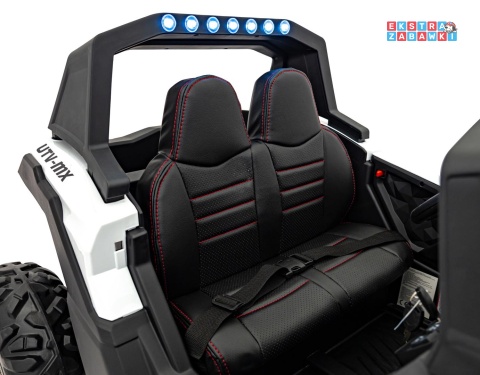 UTV-MX 2000n buggy na akumulator - biały, 4x75W 24V/7Ah, EVA, LED, ekoskóra, USB, MP3 [XMX-603B]